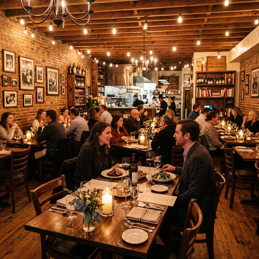 Restaurante com presença digital local